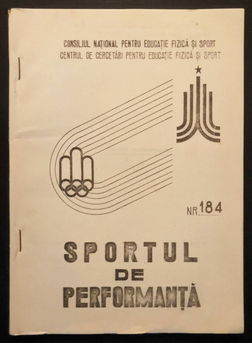 sport SPORTUL de PERFOMANTA 81 pag. Uz Intern No. 184