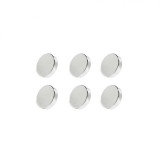 Set 6 magneti foarte puternici, gri, disc, simplu, 10mm X 3 mm