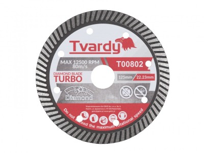 Disc turbo diamantat, 125 x 10 x 22.23 mm, Tvardy T00802 foto