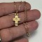 LANT + PANDANTIV AUR 14K - CRUCE - Crucifix - Vintage - 6g. - 325lei/gr. !
