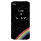 Husa silicon pentru Apple Iphone 4 / 4S, Black Is Not Sad