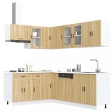 Set dulap de bucătărie din 11 piese &bdquo;Porto&rdquo; lemn stejar Sonoma