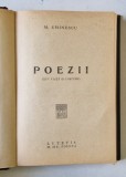 POEZII DIN VIATA SI POSTUME de M. EMINESCU , EDITIE INTERBELICA