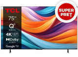 Televizor QLED TCL 190 cm (75inch) 75T7B, Ultra HD 4K, Smart TV, WiFi, CI