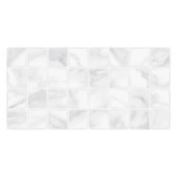 Faianta baie / bucatarie Purity White, 25 x 50 cm, mata, alb, aspect mozaic