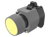 Comutator apăsare 22mm EAO 704.030.4 galben stabil poziție 1