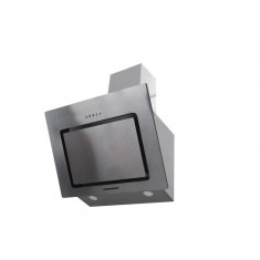 Hota decorativa Heinner, 60 cm, 594.5 m&sup3;/h, 1 motor, 3 viteze, butoane push, inox, filtru lavabil, Argintiu