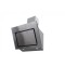 Hota decorativa Heinner, 60 cm, 594.5 m&sup3;/h, 1 motor, 3 viteze, butoane push, inox, filtru lavabil, Argintiu