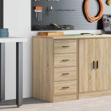 vidaXL Dulap depozitare garaj Stejar Sonoma 40x51x85 cm lemn masiv pin