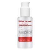 Recipe For Men, Instant Recharge, Acid hialuronic, Hidratează, Gel, Față, 75 ml