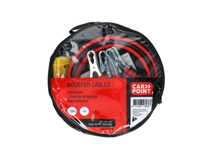 Cabluri transfer curent baterii Carpoint , lungime 4m, 500A , cu conector siguranta