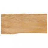 VidaXL Blat masă cu margini naturale, 90x40x2,5 cm, lemn masiv mango