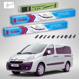 Cumpara ieftin Ștergătoare Citro&euml;n Jumpy II G9 2007-prezent 2-Doors | Set Față și Spate Flat Premium &ndash; TeamCar&reg;