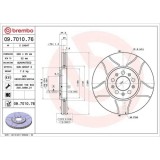 Set disc frana Audi A1 (8x1 8xk) 05.10-09.19 , A3 (8l1) 09.96-09.06; Seat Cordoba (6l2) 09.02-11.09, Ibiza 3 (6l1) 02.02-11.09, Ibiza 4 (6j5 6p1) 03., BREMBO