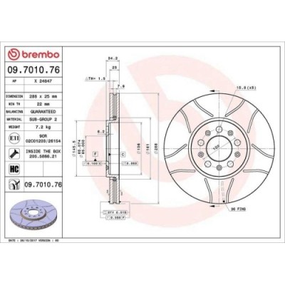 Set disc frana Audi A1 (8x1 8xk) 05.10-09.19 , A3 (8l1) 09.96-09.06; Seat Cordoba (6l2) 09.02-11.09, Ibiza 3 (6l1) 02.02-11.09, Ibiza 4 (6j5 6p1) 03. foto
