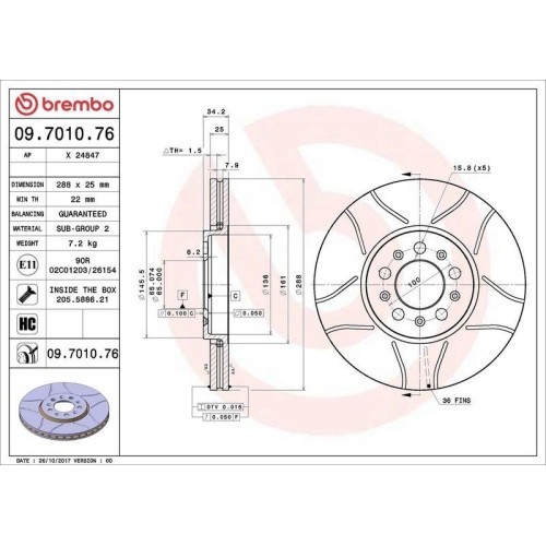 Set disc frana Audi A1 (8x1 8xk) 05.10-09.19 , A3 (8l1) 09.96-09.06; Seat Cordoba (6l2) 09.02-11.09, Ibiza 3 (6l1) 02.02-11.09, Ibiza 4 (6j5 6p1) 03.