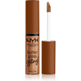 NYX Professional Makeup Butter Gloss Bling lip gloss strălucitor culoare 04 Pay Me In Gold 8 ml