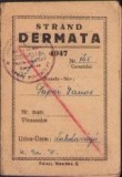 A1389 Legitimație ștrand Dermata, Cluj, 1947, fotbalist Papai Janos