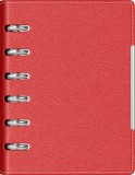 Agenda organizer A6 cu 6 inele rosie