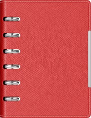 Agenda organizer A6 cu 6 inele rosie