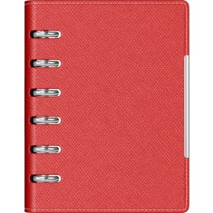 Agenda organizer A6 cu 6 inele rosie