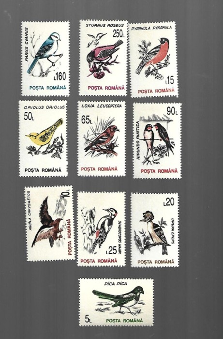 ROMANIA PASARI MNH