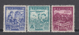 ROMANIA 1955 LP 390 PALATUL PIONIERILOR DIN BUCURESTI SERIE MNH, Nestampilat