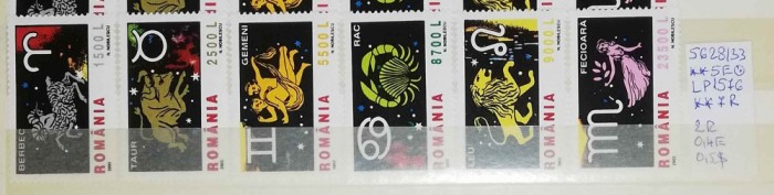 2002 Semnele zodiacului II LP1576 MNH Pret 1,7+1 Lei