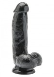 Realiste cu testicule - Get Real Dildo 15 cm cu Testicule - Negru