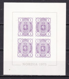 Finlanda 1975 bloc comemorativ primul timbru MNH w65, Nestampilat