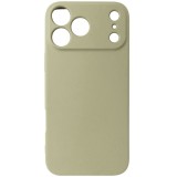 Husa silicon TPU Matte kaki deschis, magnet, pentru Apple iPhone 17 Pro Max