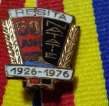 SV * Insigna RSR * 50 ANI DE NATAȚIE LA REȘIȚA * 1926 - 1976, Romania de la 1950