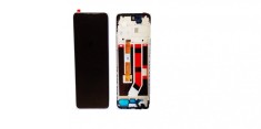 Display ecran cu Touchscreen si Rama pentru Oppo A58 4G, OEM, Negru