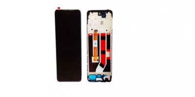 Display ecran cu Touchscreen si Rama pentru Oppo A58 4G, OEM, Negru foto