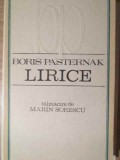Lirice Boris Pasternak, Editura Literatura Universala 1969, Poezie, Romana, 250 Pagini, Coperta Necartonata