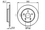 Disc frana FORD C-MAX (DM2) (2007 - 2016) BOSCH 0 986 479 B80