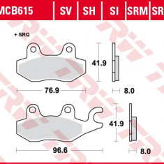 Set placute frana TRW MCB615LC - CF Moto - Kawasaki 650-750 Brute Force - Yamaha TFM 700 R Raptor