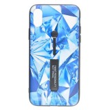 Cumpara ieftin Husa Telefon Silicon + Plastic iPhone XR 6.1 3D+Oil Injection Blue Diamond