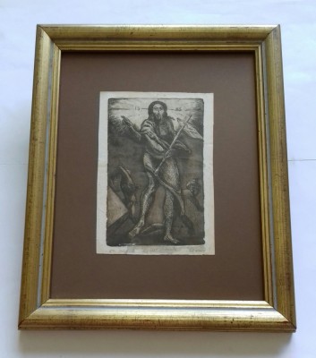 Gravura cu tematica religioasa foto