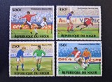 Niger 1985/1986 - Seria Completă &bdquo;Calificările pentru Campionatul Mondial de Fotbal Mexic 1986&rdquo; 4 Valori Ștampilat - Cod: -SW13