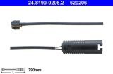 ATE 24.8190-0206.2 senzor de avertizare,uzura placute de frana