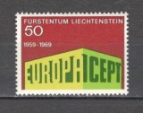 Liechtenstein.1969 EUROPA SL.39, Nestampilat