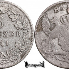 1841, 6 Kreuzer - Leopold I - Marele Ducat de Baden