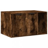 Cumpara ieftin Cutie litiera pisici stejar fumuriu 80x50x45 cm lemn prelucrat