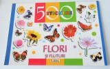 5oo de stickere flori si fluturi
