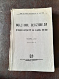 Buletinul Deciziunilor pronuntate in anul 1938 volumul LXXV, partea II