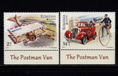 RO 2013 LP 1979 &amp;quot;Europa 2013 - Vehicule postale&amp;quot; , serie + diverse tabs ,MNH foto