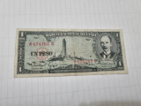 bancnota cuba 1 p 1958