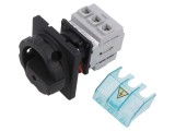 Separator-&icirc;ntrerupător Poli: 3 pe panou 25A IP65 din faţă