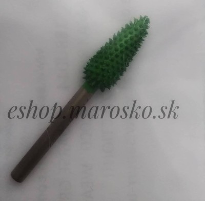 Ihličkova ra&amp;scaron;pľa tvar P&amp;uacute;č&amp;iacute;k-pr.6,4 mm stopka 3mm, Granulatie Saburr ASPRA - VERDE foto